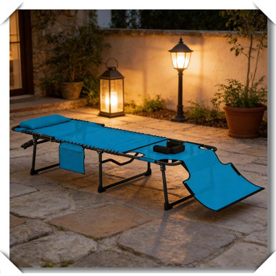 Folding Lounge Chair Tri Fold Space Saving Design