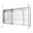 Recessed Frameless 2 Doors Medicine Cabinet with Adjustable Shelves