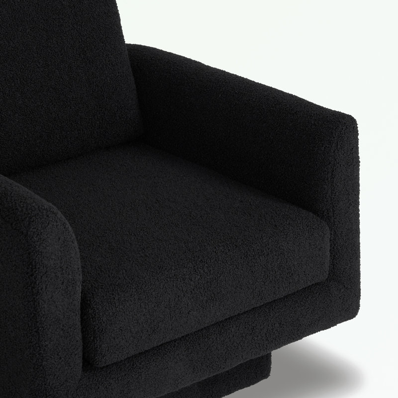 Fauteuil d'appoint pivotant à 360 °, Ours en peluche noir
