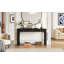 Console 52 po rustique avec coins arrondis et 3 tiroirs dissimulés-957782681