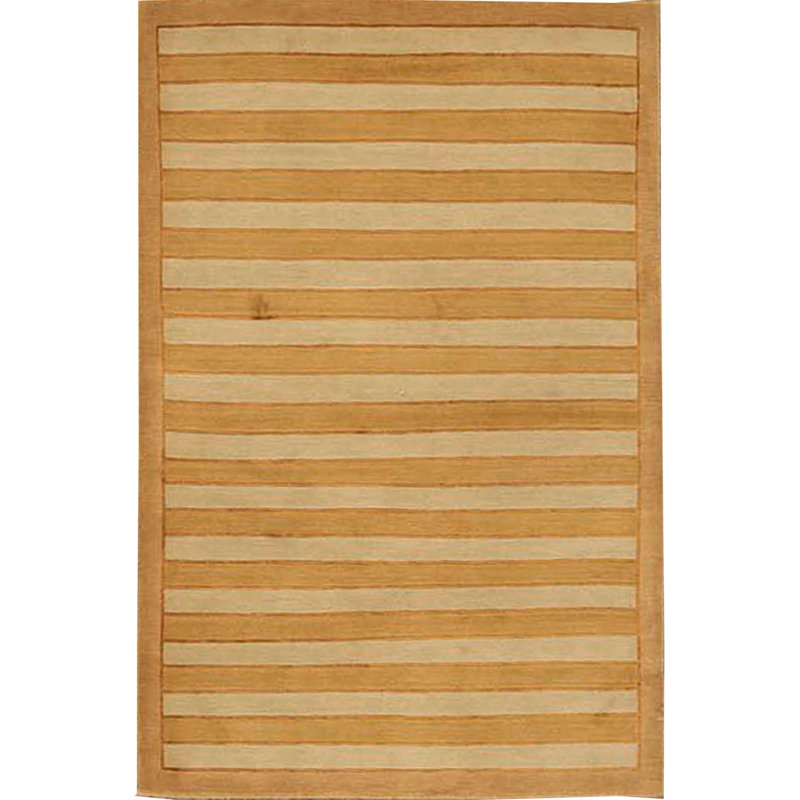 Hand-Knotted High-Quality Orange Area Rug