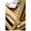 Chaise longue inclinable en teck Elodie