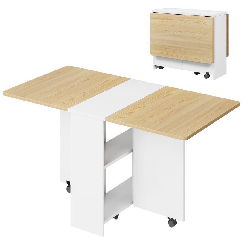 21.2 " Extendable Rectangular Dining Table, 29.5" H x 23.6" W x 47.2" L, Wood, White