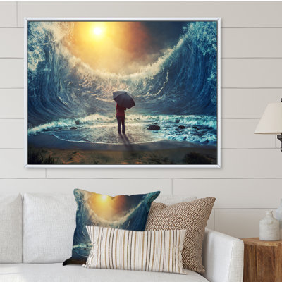 Art mural sur toile, "Chemin religieux à travers l'eau" III