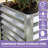 Seiter 8X4x3ft Metal Outdoor Raised Garden Bed with gloves,Silver-192052840-192052846