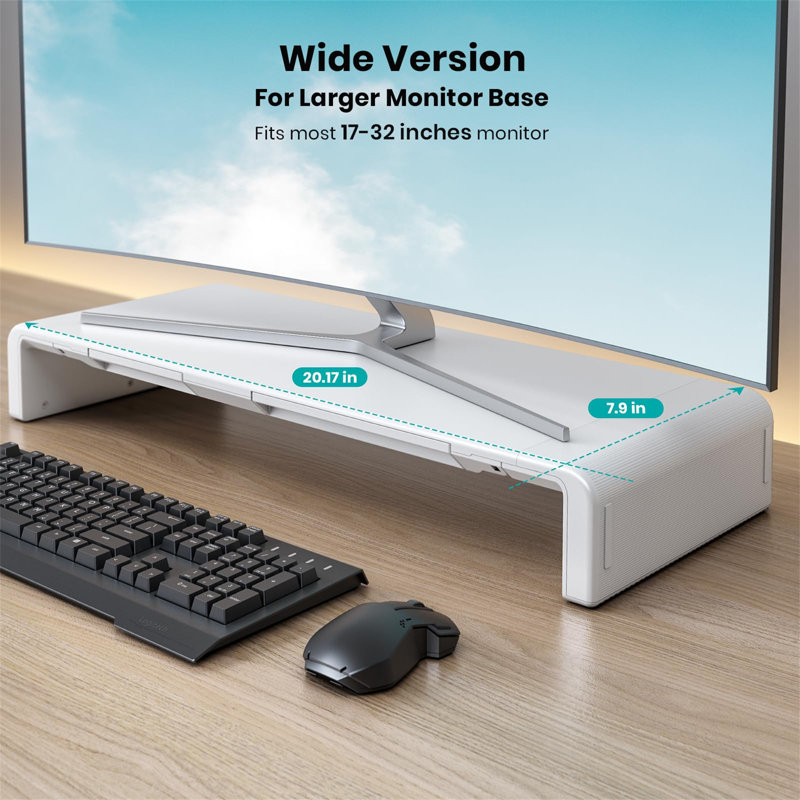 Monitor Stand, White