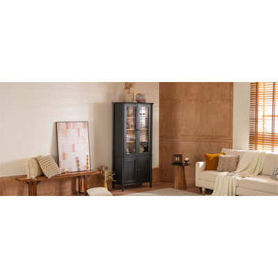 Modern 83.7inch High Kitchen Pantry, Freestanding Tall Kitchen Hutch with Faux Marble Top, 5 Storage Drawers and Adjustable Shelf, Set of 2, Blue