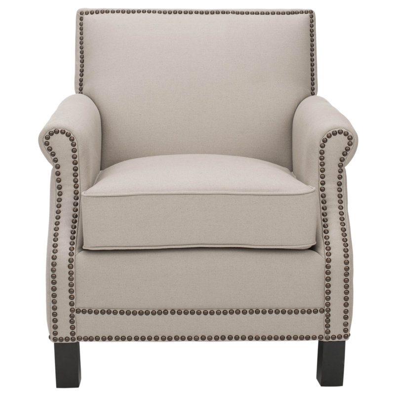 Lawson Upholstered Armchair, Beige Linen