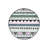 Multicolored Black Ethnic Detailed Woven Base Modern Decorative Carpet-1235265813