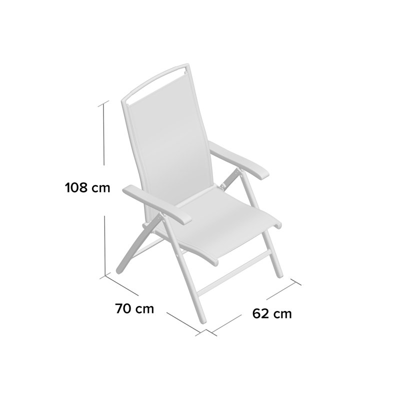 Billerica Patio Dining Armchair with Cushion, Graphite