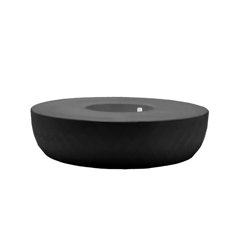 Banc pour arbre en plastique Vases Island, Noir
