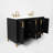 Turlington  Bath Vanity Set With White Quartz Vanity Top And White Undermount Basin-103966047-128780856