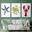 Homard, impression sur toile 3 pièces-91891000-91890999