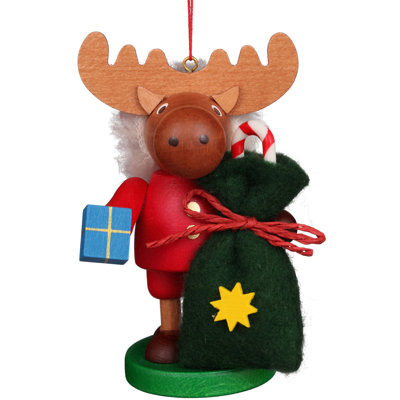 5'' Wood Hanging Figurine Ornament