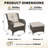 Netta 4-Piece Rattan Outdoor Seating Group with Cushions-1955083466