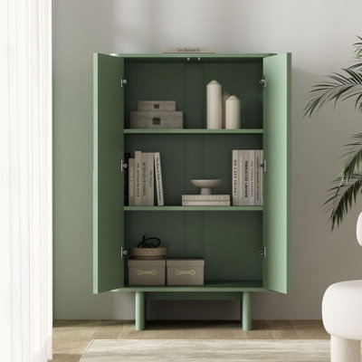 Armoire d'appoint moderne 32 "avec tablettes réglables Ella