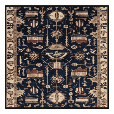 Tapis turc gris lavable à la machine