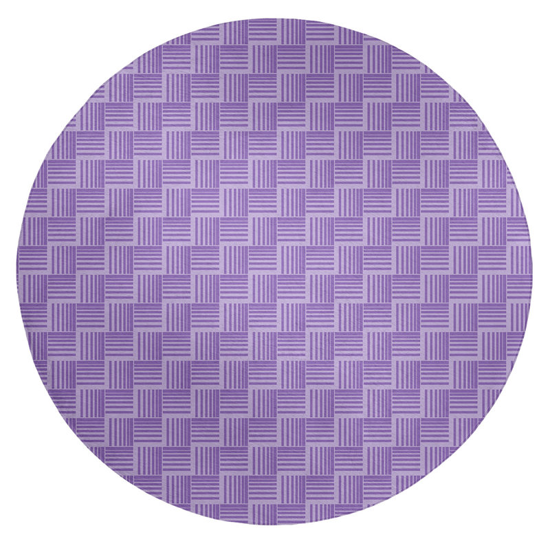 Chenille Indoor Rug, Round 5'