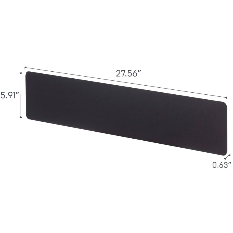 Black Steel Wall-Mounted Magnetic Organizer with Key Hooks