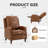 Clarina Leather Nailhead Recliner-199318913