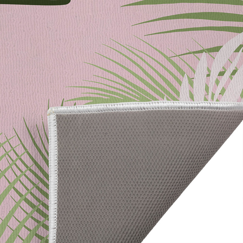 Paillasson Waving Palm Welcome, Rose, L 24 po x L 17 po