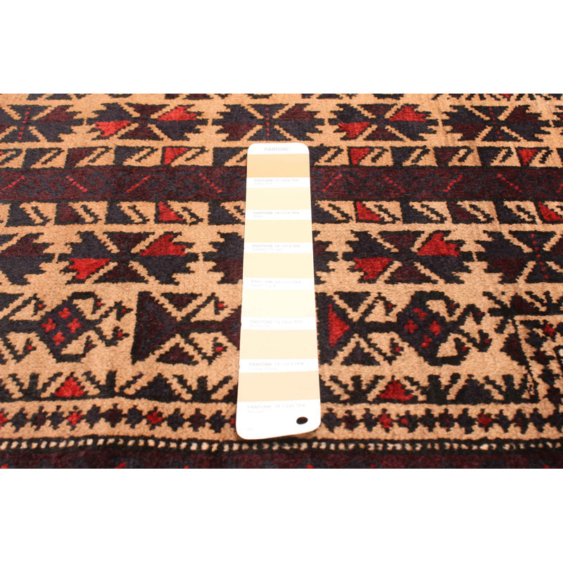 Tapis brun clair Teimani 2 pi 9 po x 4 pi 8 po