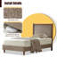 Wooden platform bed with upholstered base-1060308828-1060308831
