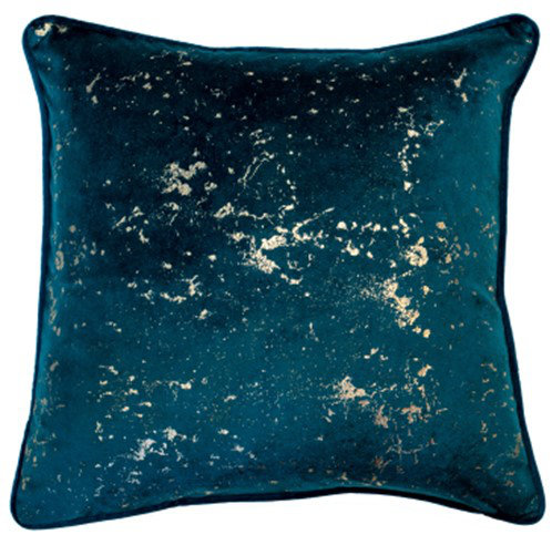 Abstract Sqaure Cushion, Teal