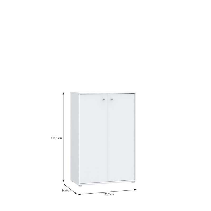 Amandla 70.2cm W Chest of Drawers, White