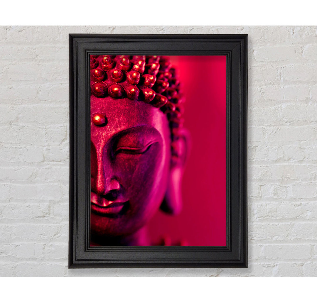 Buddha Face Pink - Druck