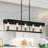 Setser 5 - Light 35'' W Black/Copper Kitchen Island Pendant UL Certified