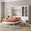Grand lit escamotable avec armoire de rangement-132936721