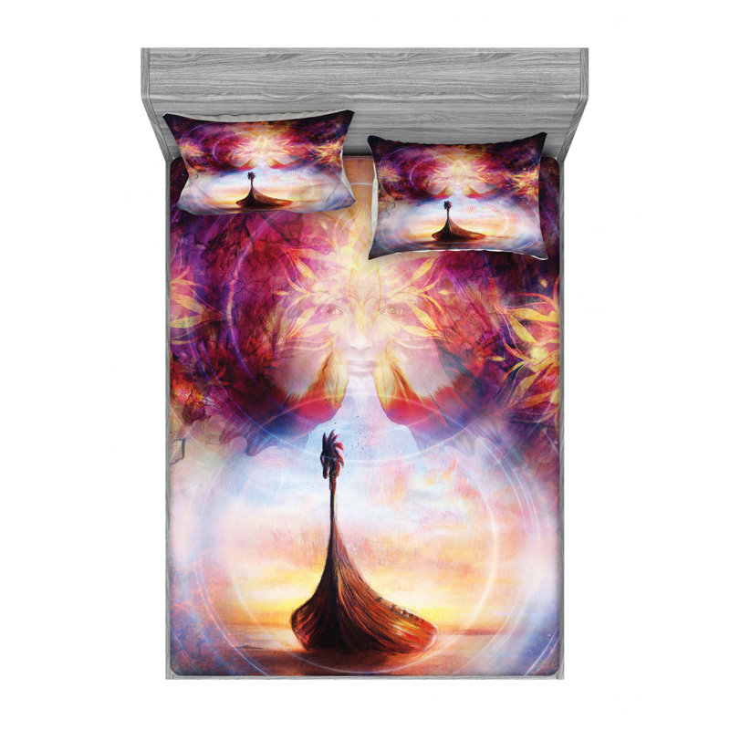 Microfiber Sheet Set, Queen Sheet Set with Fitted Sheet