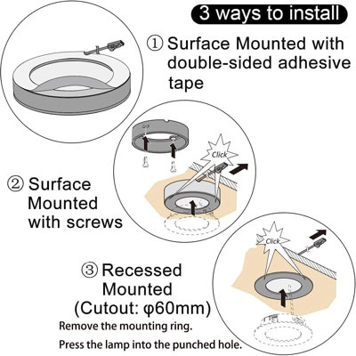 Dimmable LED Puck Lights with Remote,  Plug-in Under Cabinet Lighting, 3000K–6500K CCT Adjustable, 12V 1.8W Under Counter Lights for Kitchen Cabinets, Closet, Display Cabinet 10 Pack