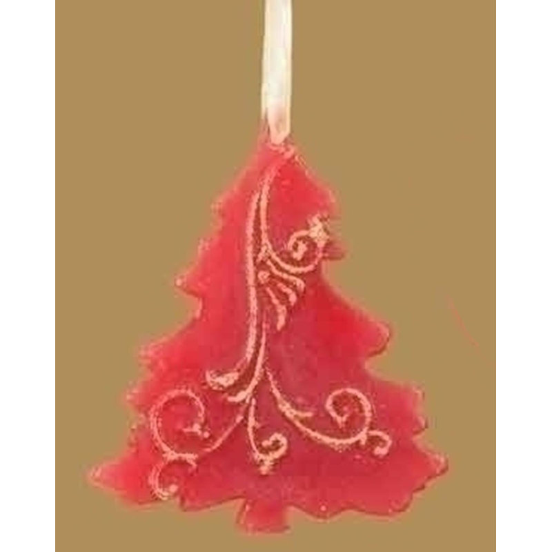 Ornement d'arbre de Noël 6,5 po rouge cannelle