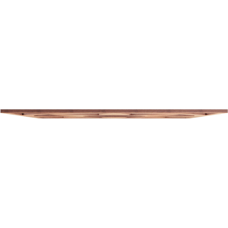 Médaillon de plafond 16 po x 16 po x 5 1/2 po x P 3/8 po Blume, Cerisier, H 16 po x l 16 po x P 0,25 po