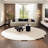Light luxury blue curved sofa