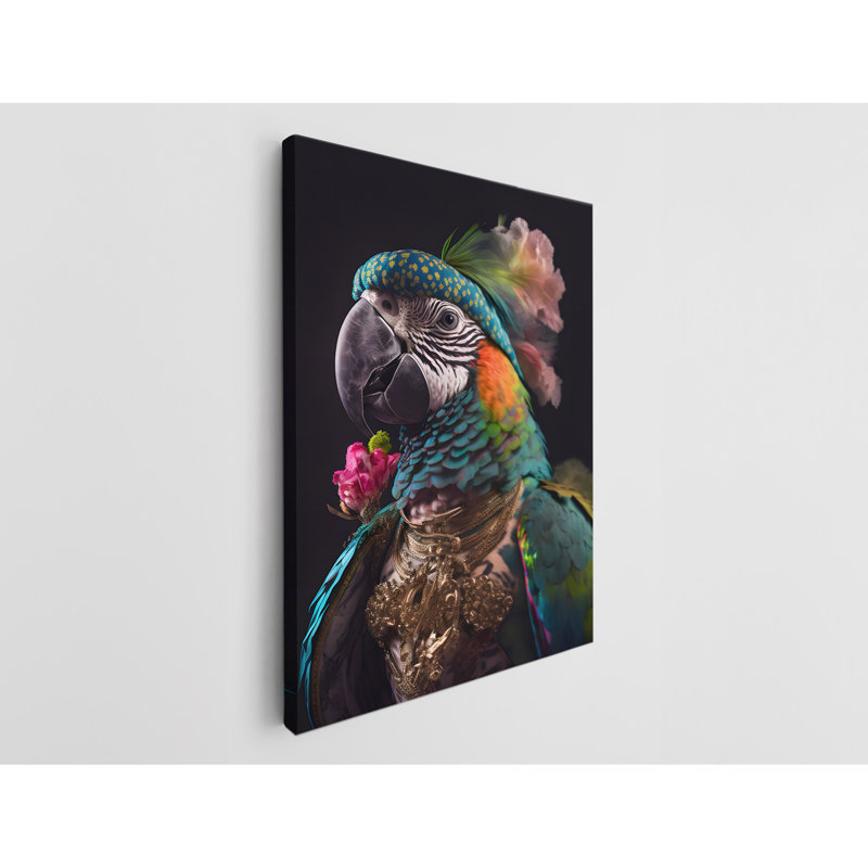 " Elite Parrot ", 36" H x 24" W x 1" D