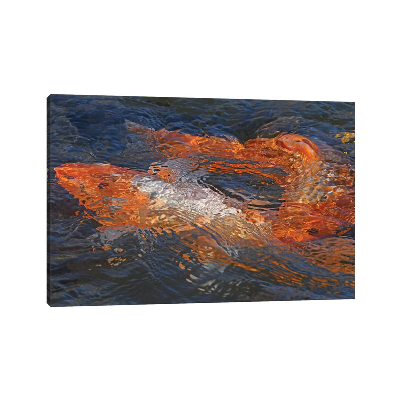 Koi Abstract by Brian Wolf - Wrapped Canvas Gallery-Wrapped Canvas Giclée, 66.04 cm H x 45.72 cm W x 1.91 cm D