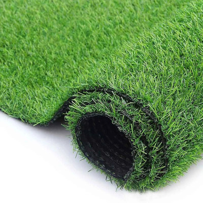 Artificial Turf Grass With Drainage Holes, Realistic Fake Grass Rug For Indoor/outdoor Pet Area, Garden, Patio, Balcony