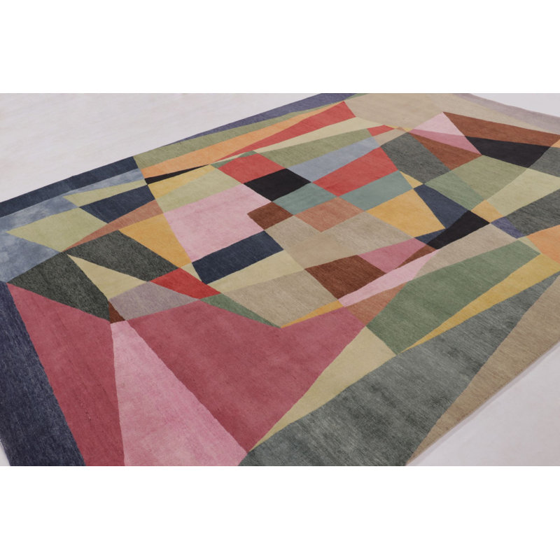 Modern One-of-a-Kind 9'0x12'2 Hand Knotted Area Rug