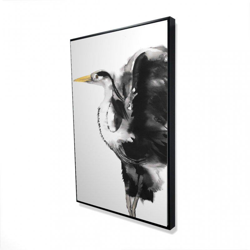 Heron - 24"x36" Framed canvas