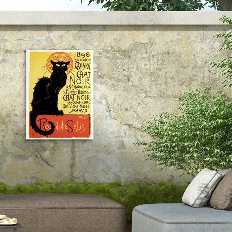 Toile d'extérieur Marcus Jules Le Chat Noir, H 14 po x l 19 po