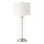 Lampe de table en nickel brossé