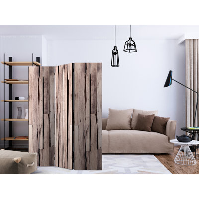 135cm W x 172cm H 3 - Panel Wood Folding Room Divider