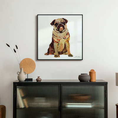 Apphia " My Puggy " Mixed Media Print