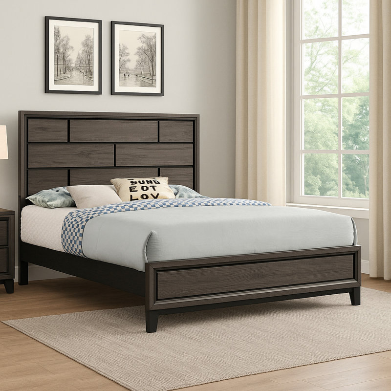 Standard Bed, Full, Brown Gray