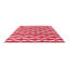 Hand Tufted Wool Geometric Area Rug in Coral/Rose-113206997