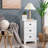 End Table Nightstand Bedroom Storage w/ 3 Drawers & Wood Slide-1086909902-1086909939