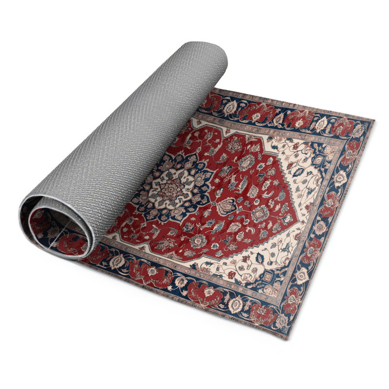 Tapis d'intérieur et d'extérieur rouge Persian, Rectangulaire 2 pi x 3 pi